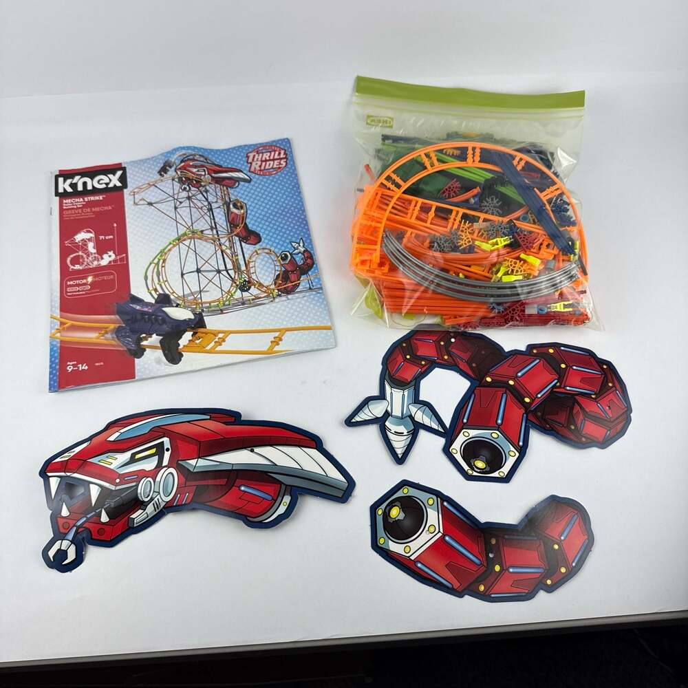 K'Nex Thrill Rides Mecha Strike Roller Coaster Building Set 18515